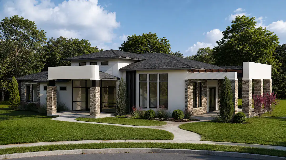 Modern Amenity Center Exterior