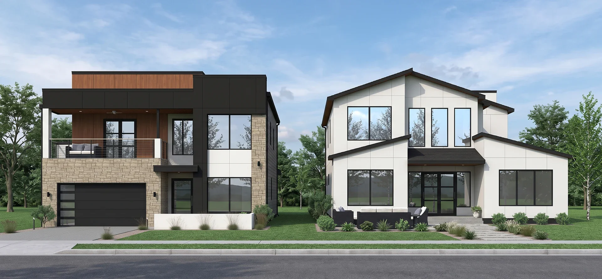 TAAS Homes contemporary home exteriors